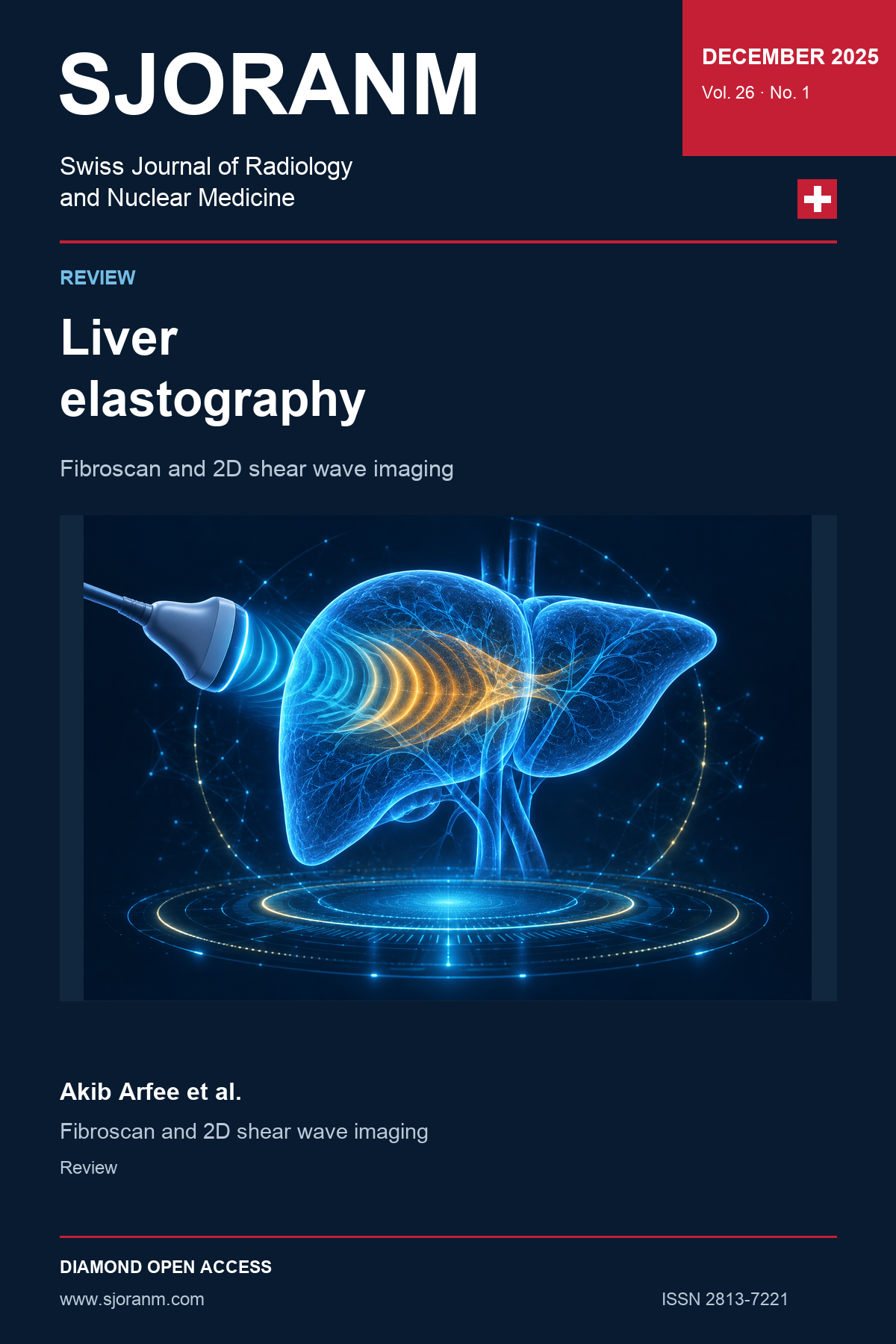 SJORANM article cover, Vol. 26 No. 1 (2025). Holographic symbolic illustration for article 104.