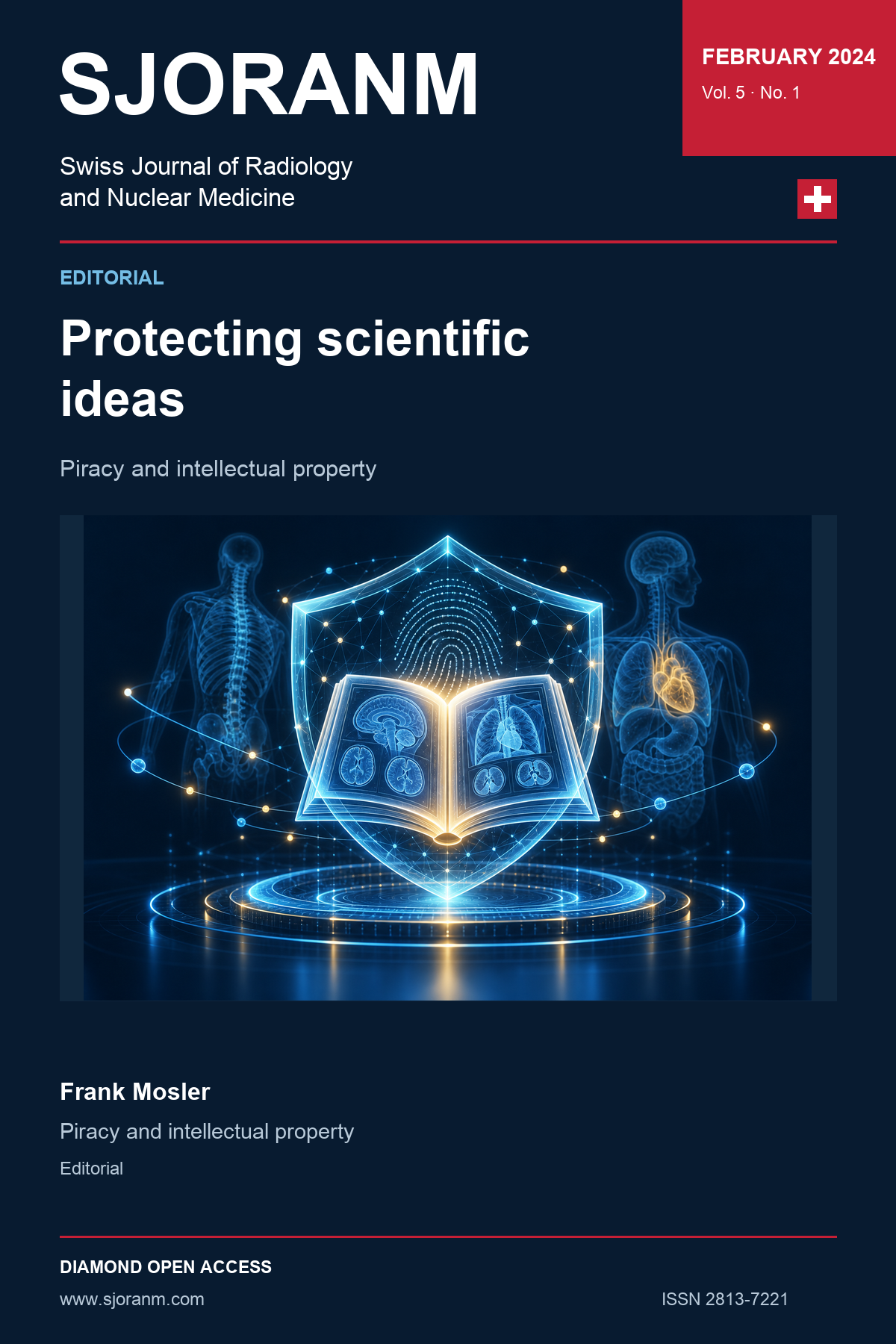 SJORANM article cover, Vol. 5 No. 1 (2024). Holographic symbolic illustration for article 19.