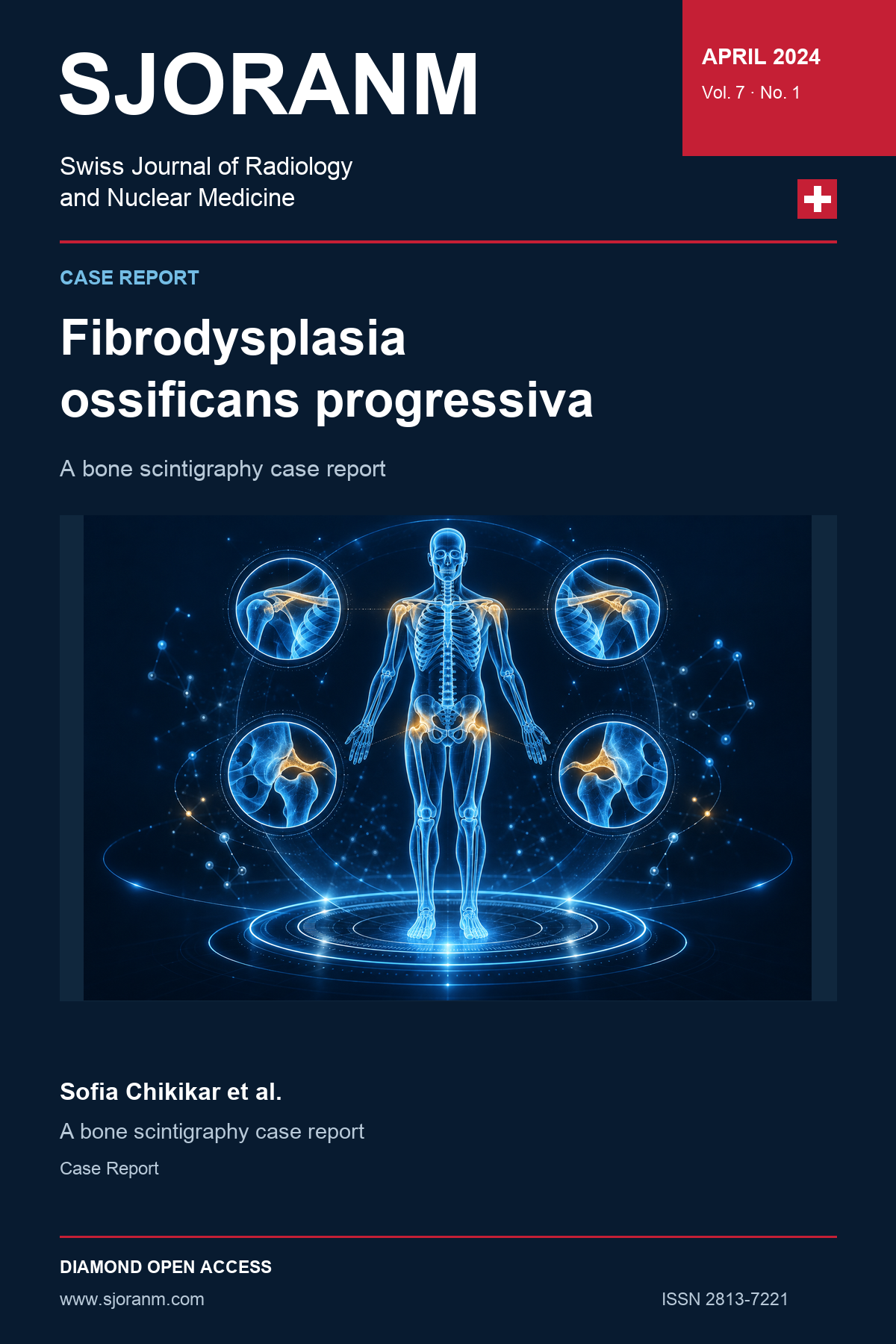 SJORANM article cover, Vol. 7 No. 1 (2024). Holographic symbolic illustration for article 22.