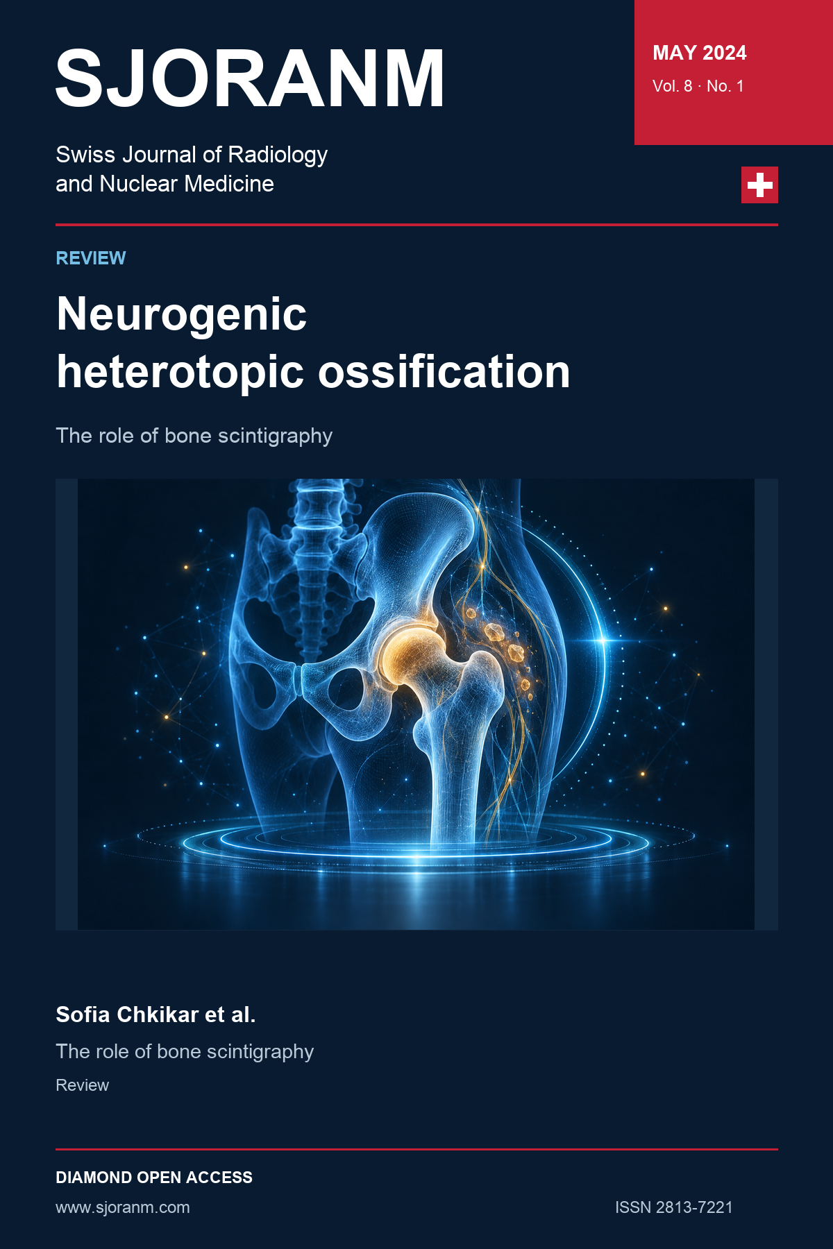 SJORANM article cover, Vol. 8 No. 1 (2024). Holographic symbolic illustration for article 26.