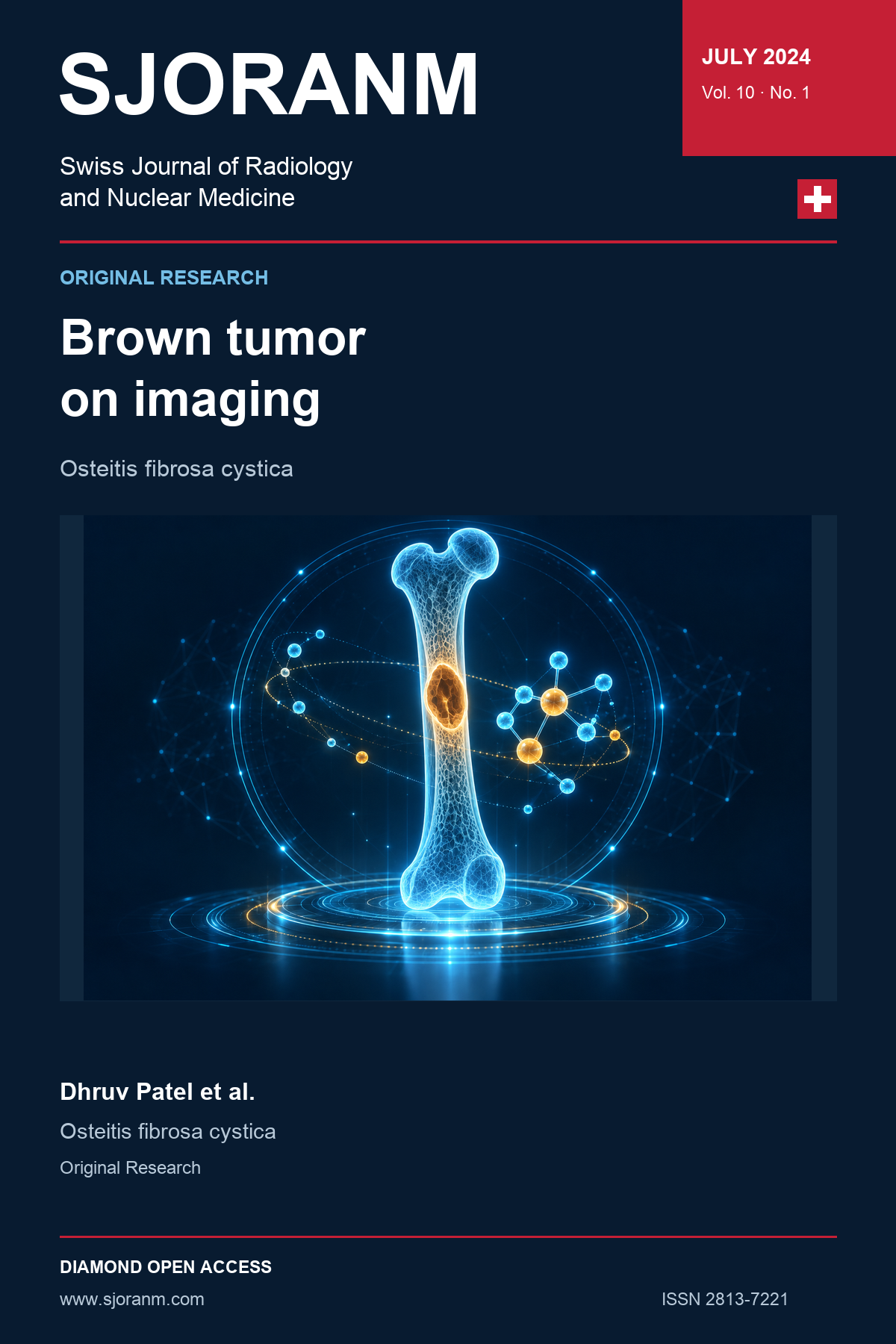 SJORANM article cover, Vol. 10 No. 1 (2024). Holographic symbolic illustration for article 36.
