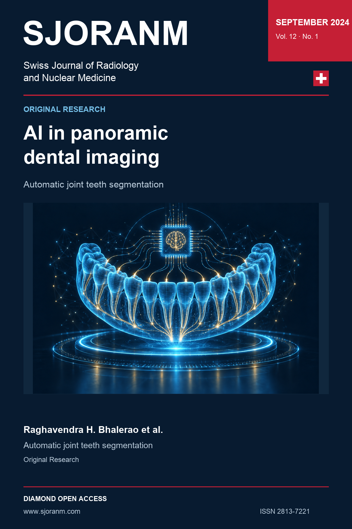 SJORANM article cover, Vol. 12 No. 1 (2024). Holographic symbolic illustration for article 43.