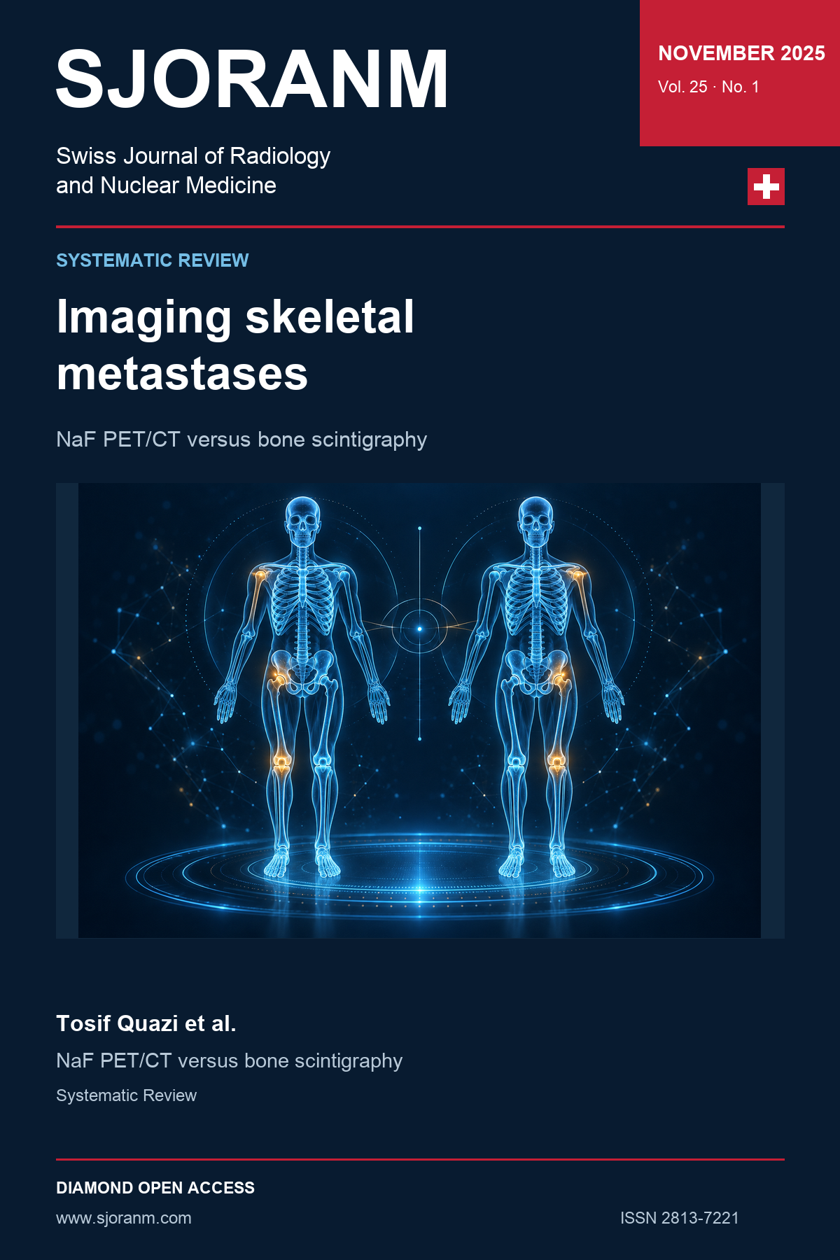 SJORANM article cover, Vol. 25 No. 1 (2025). Holographic symbolic illustration for article 86.
