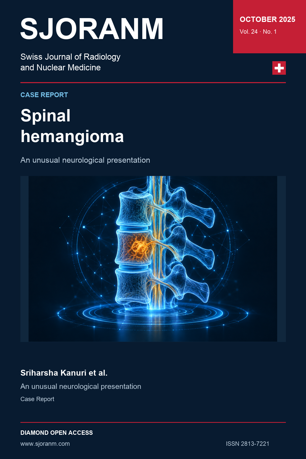SJORANM article cover, Vol. 24 No. 1 (2025). Holographic symbolic illustration for article 89.