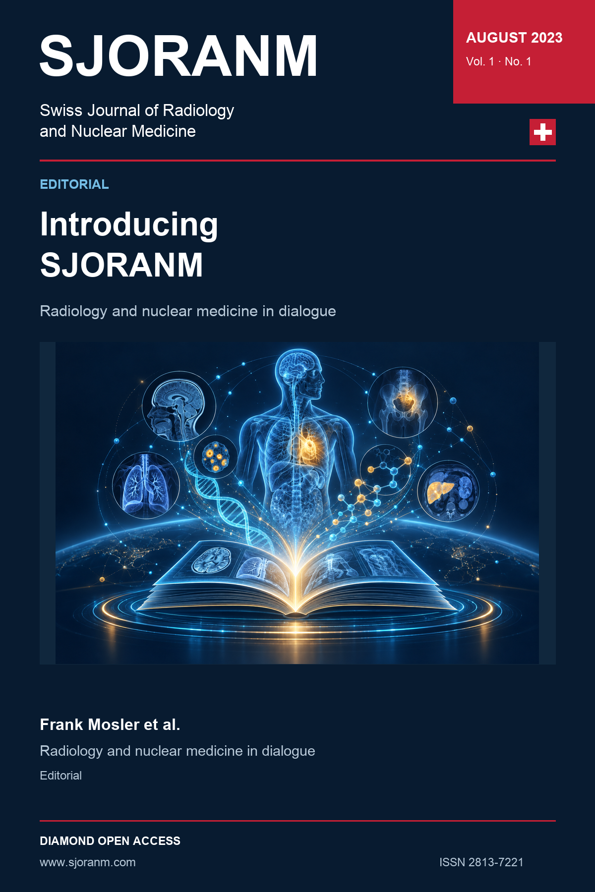 SJORANM article cover, Vol. 1 No. 1 (2023). Holographic symbolic illustration for article 8.